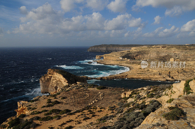 Dwejra Gozo,马耳他群岛。